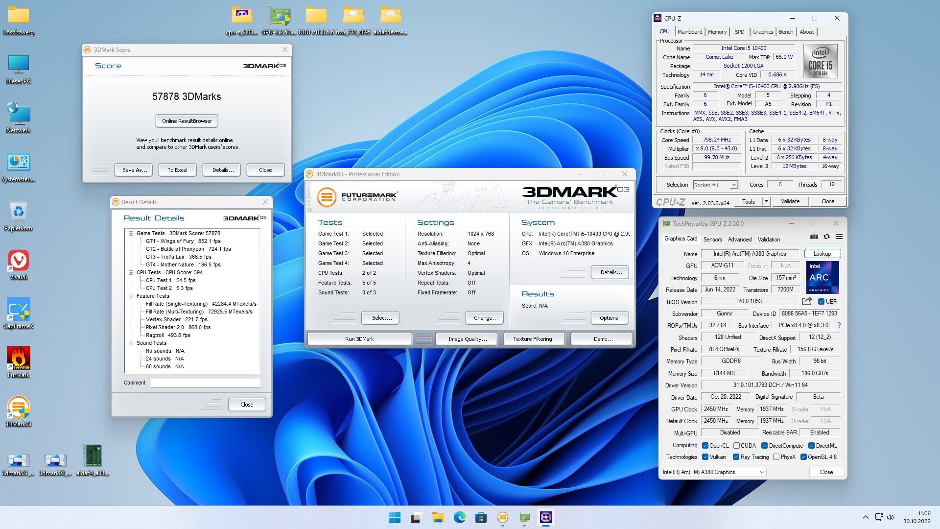 Intel Arc 3DMark03