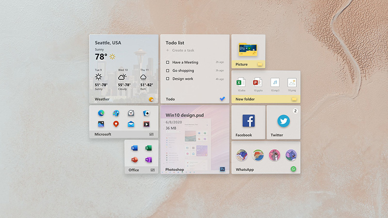 Interactive Live Tiles Concept
