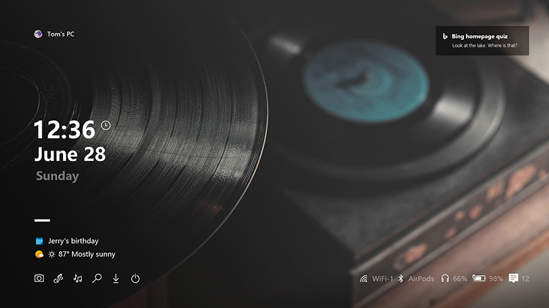 Lock Screen Concept