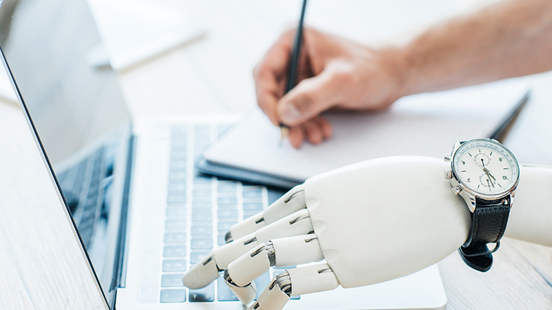 Robot Hand Working