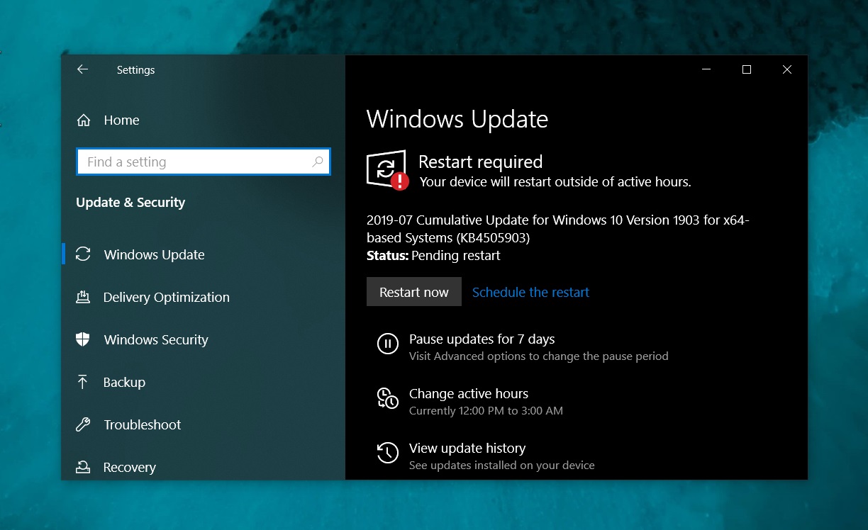 Windows 10 Driver Update