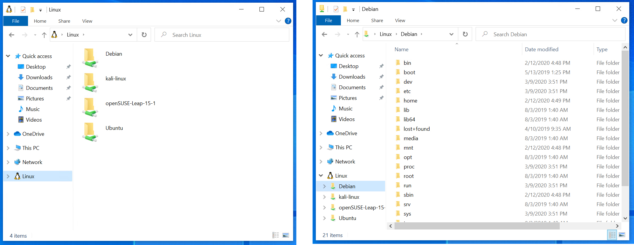 Windows 10 Linux