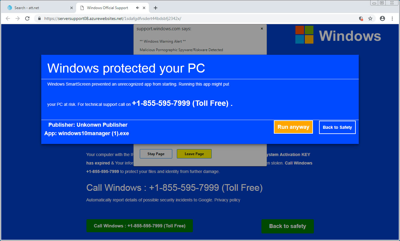 Windows 10 scam