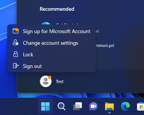 Windows Ad Microsoft Account